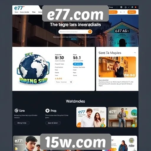Exploração do design e usabilidade de E77.com